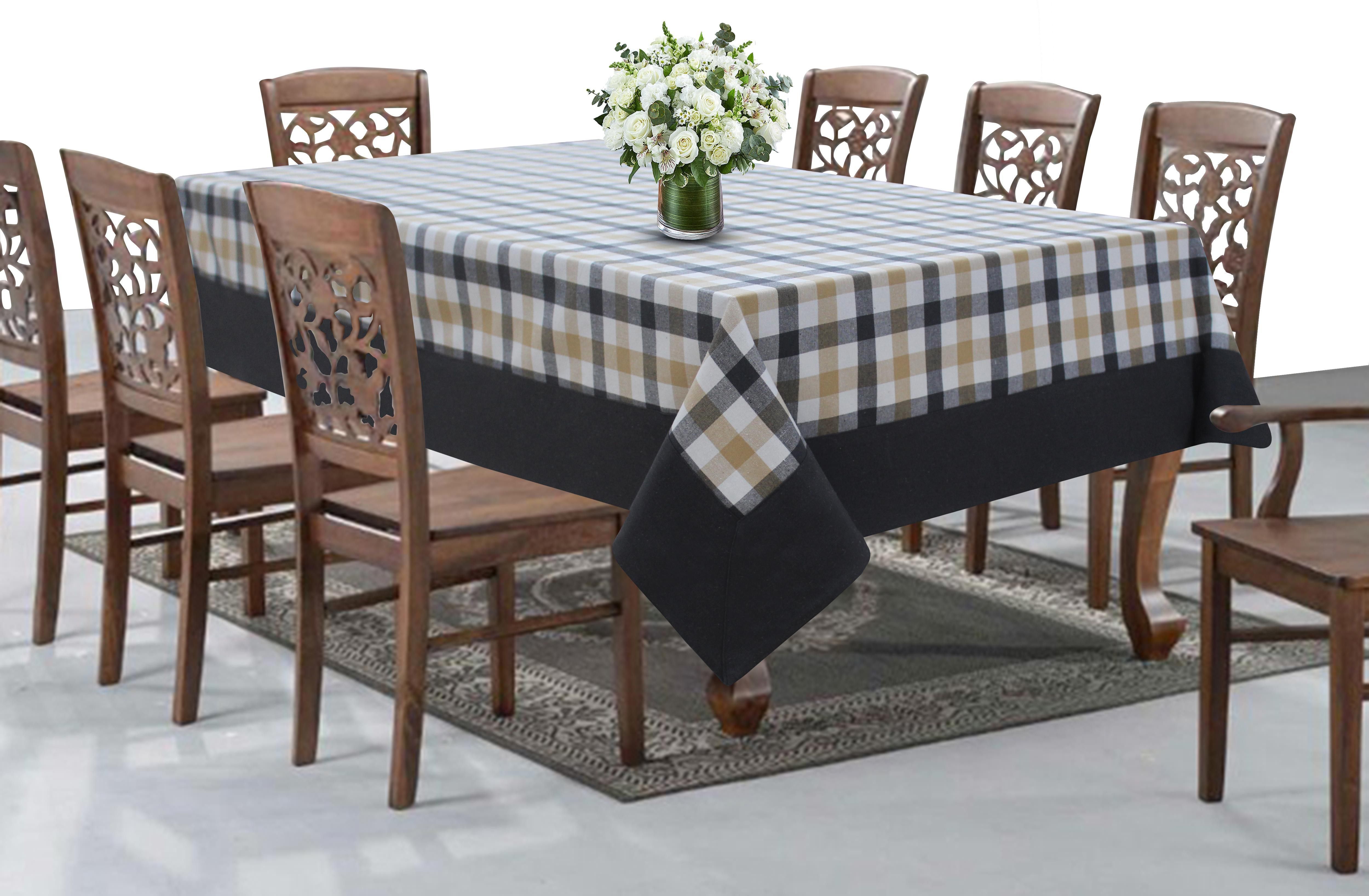 airwill Cotton 8 Seater Checkered Table Cover-picture-11