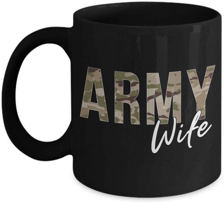 " army wife black " for army lover army family love quote printed black Ceramic love with Handle-Perfect Gift to Anyone On Any Occasion | Coffee & Tea Cup | Pack of 1 Ceramic Coffee Mug-image-44