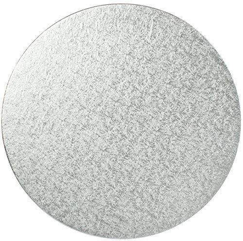 Silver Round Drum Cake Board Cake Base Paper Cake Server-image-1