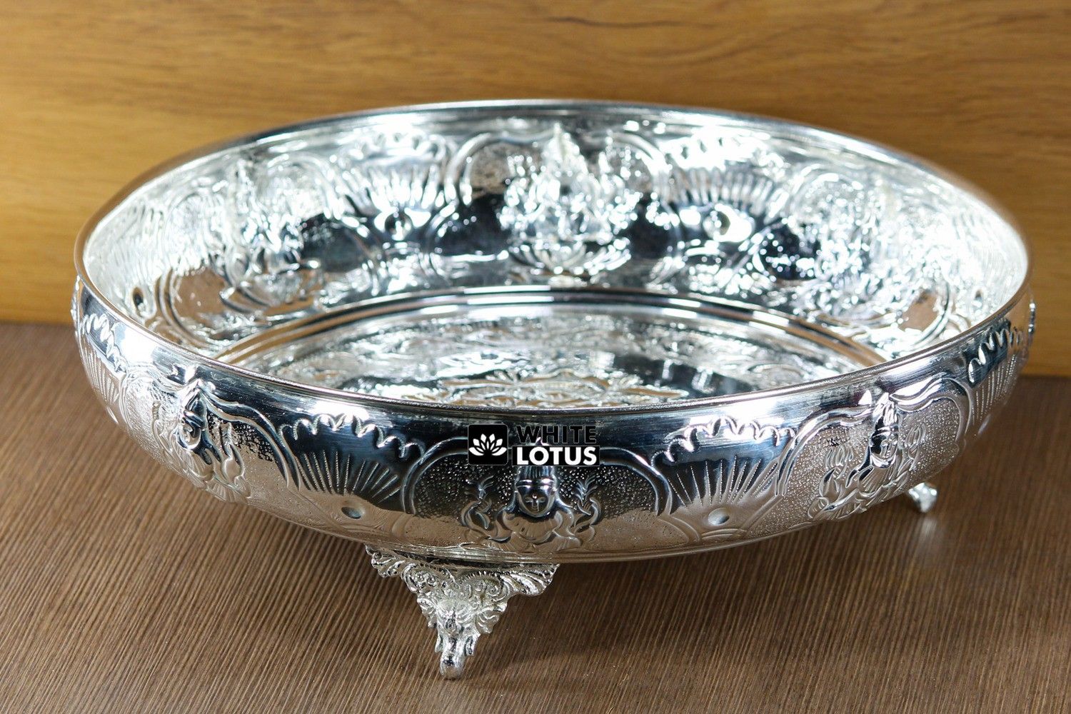 Ashtalakshmi Plate 12 Inches Silver Plated Decorative Platter-image-8