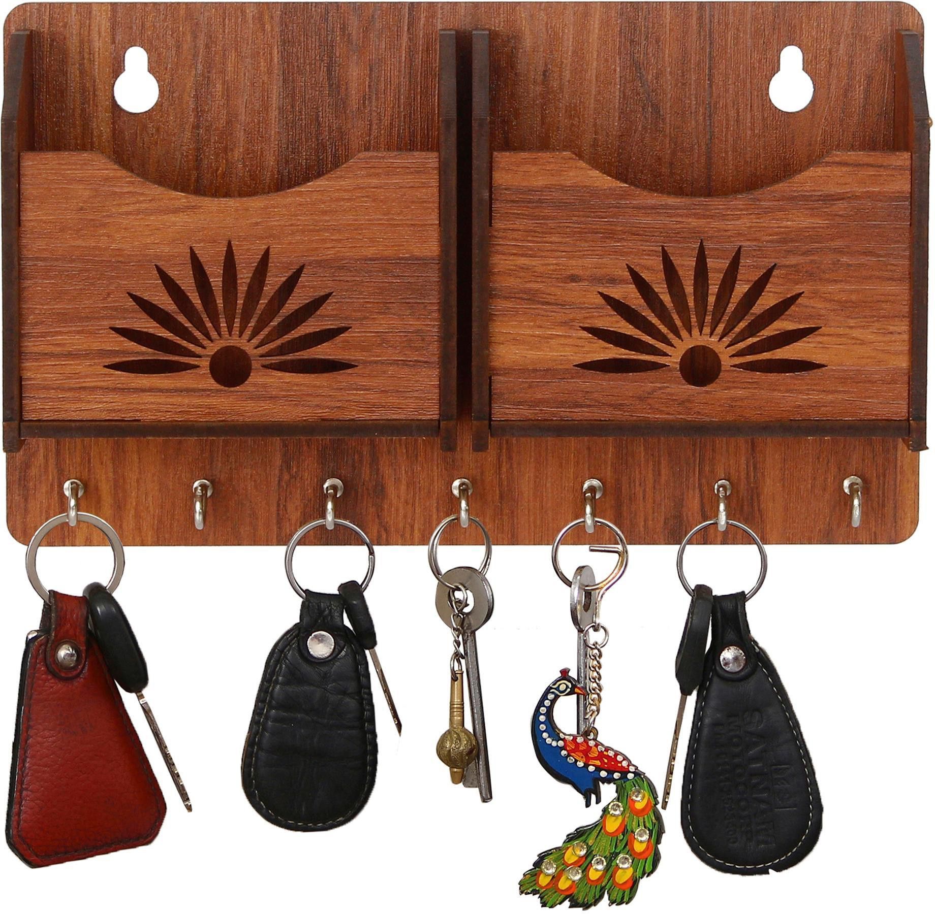 2 Mobile Stand WITH KEY Wood Key Holder-image-44