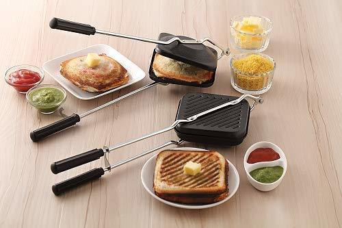 hm evotek HM_Regular And Grill Toster Black 0 W Pop Up Toaster image 1