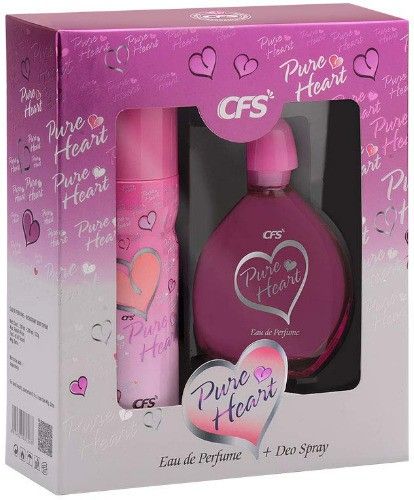 cfs PURE HEART PINK 100ML PERFUME WITH 200ML PURE HEART PINK DEODORANT | LONG LASTING BEST PERFUME & DEODORANT-picture-34