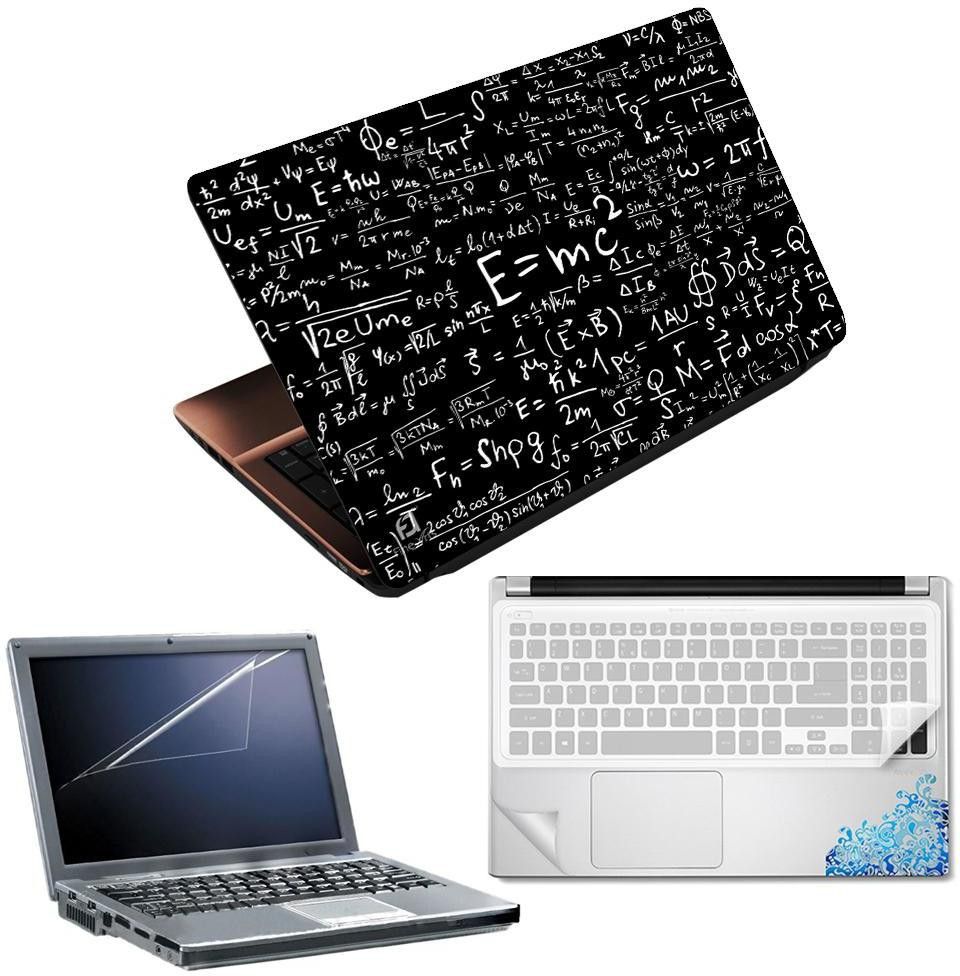 FineArts EMC2 Black 4 in 1 Laptop Skin Pack with Screen Guard, Key Protector and Palmrest Skin Combo Set-picture-16