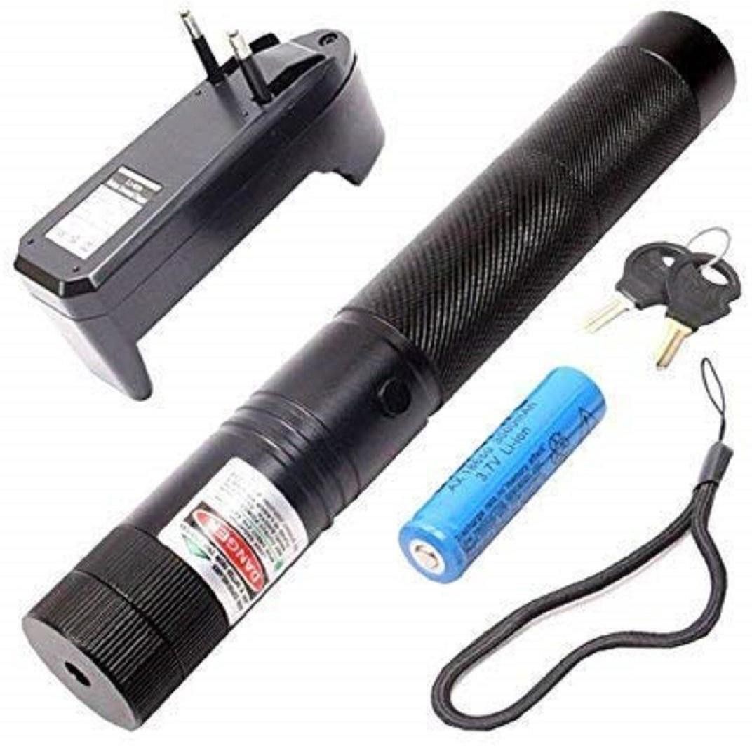 Niklace Green Laser Pointer Pen with Rechargable Battery 500mw High Beam Light