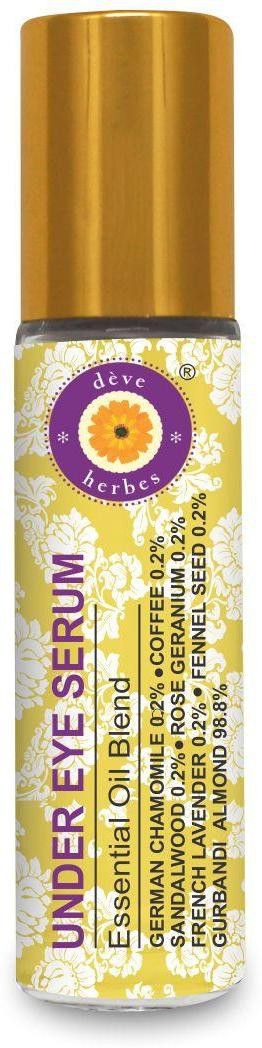deve herbes Under Eye Serum - Blend of German Chamomile, Coffee, Sandalwood, Rose Geranium, French Lavender, Fennel Seed Essential Oils in Gurbandi Almond Oil-picture-3