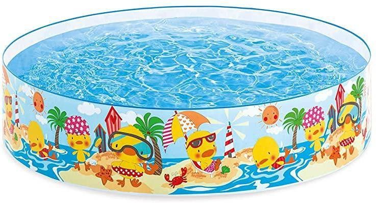 impulsesonic Inflatable Water Pool 4 Ft (Diameter) Kids Bath Activity Water Pool For Fun Activities(Multicolor)-picture-17