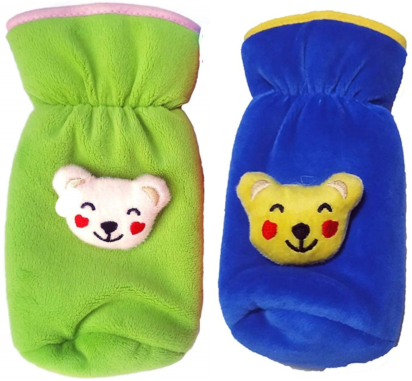 kidsify New Born Baby Soft Velvet Feeding Bottle Cover with Attractive Cartoon on The Front Suitable for 240ml (Pack of 2)-picture-10