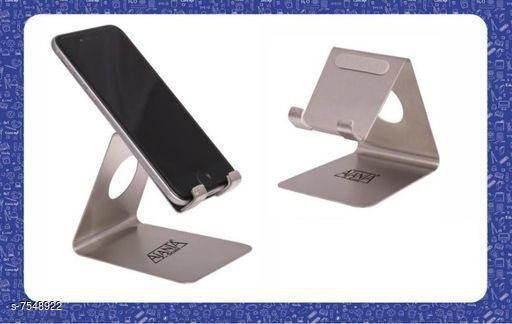 Super Ajanta 918 Stainless steel Cell Phone Stand Mobile Holder Stainless Steel silver Universal Desk Camera Mobile Mod
