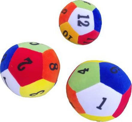 Educational Soft rattle ball set , combo of 3 , size-9cm, 10cm, 14cm, Best gift for new born babies, also good for pet lovers.- 14 cm-image-39