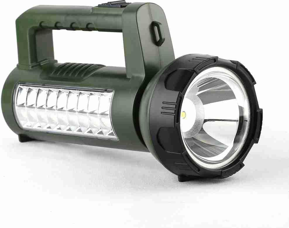awza PORTABLE RECHARGEABLE LED ( LED:40W LED+18 SMD LEDs) DUAL FUNCTION SEARCH OR EMERGENCY LIGHT 8 hrs Torch Emergency Light image 1