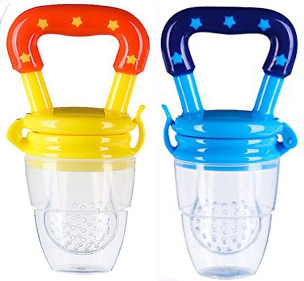 Silicone Baby fruit Feeder BPA Free Food Feeder Silicone Food Nibbler Teether and Feeder