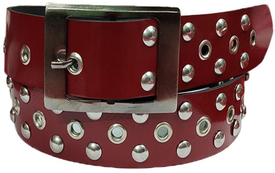 Women Red Artificial Leather Belt