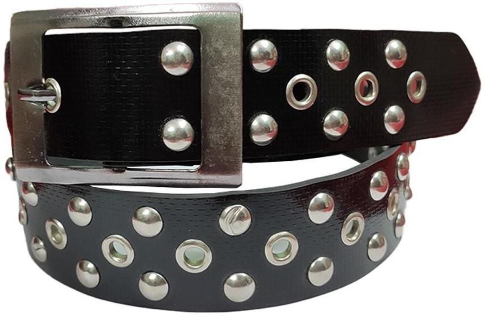 Women Casual Black Artificial Leather Belt