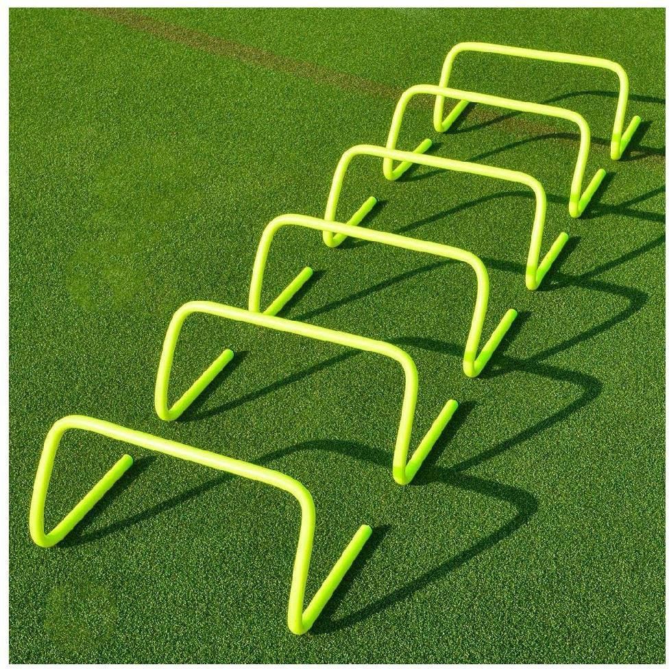 kalindri sports 6 inch High Hurdle for All Sports and Fitness 10 Pc PVC Speed Hurdles-picture-23