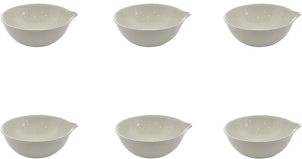 Evaporating dish 80mm dia pack of 6 40 ml 3.25 inches for laboratory flat form glazed porcelain made china dish labware consumable with spout Lab Evaporating Dish-image-29