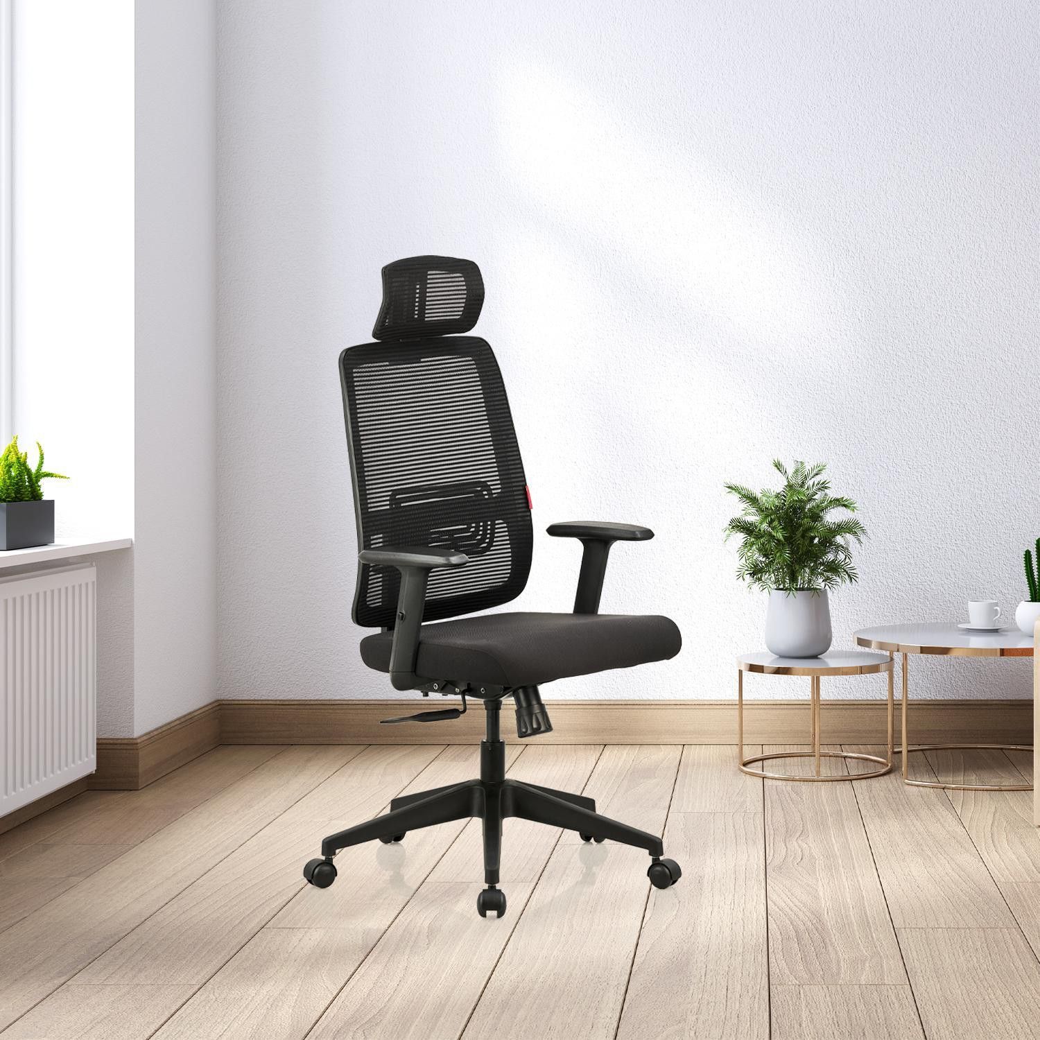 Versa High Back Fabric Office Adjustable Arm Chair-image-19