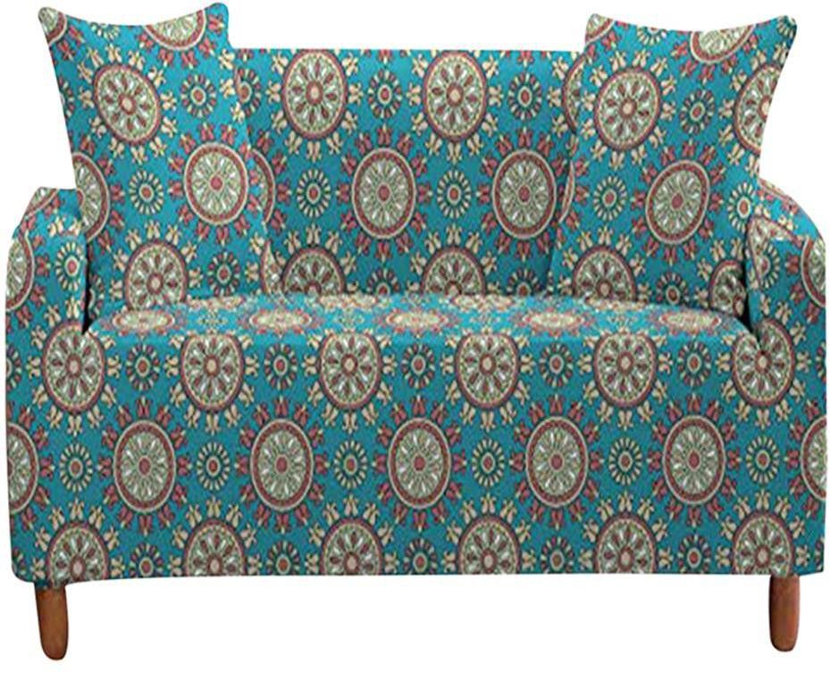 Universal Double Seater Sofa Cover Big Elasticity Cover for Couch Flexible Stretch Sofa Slipcover - Mandala Print Sofa Fabric-image-34