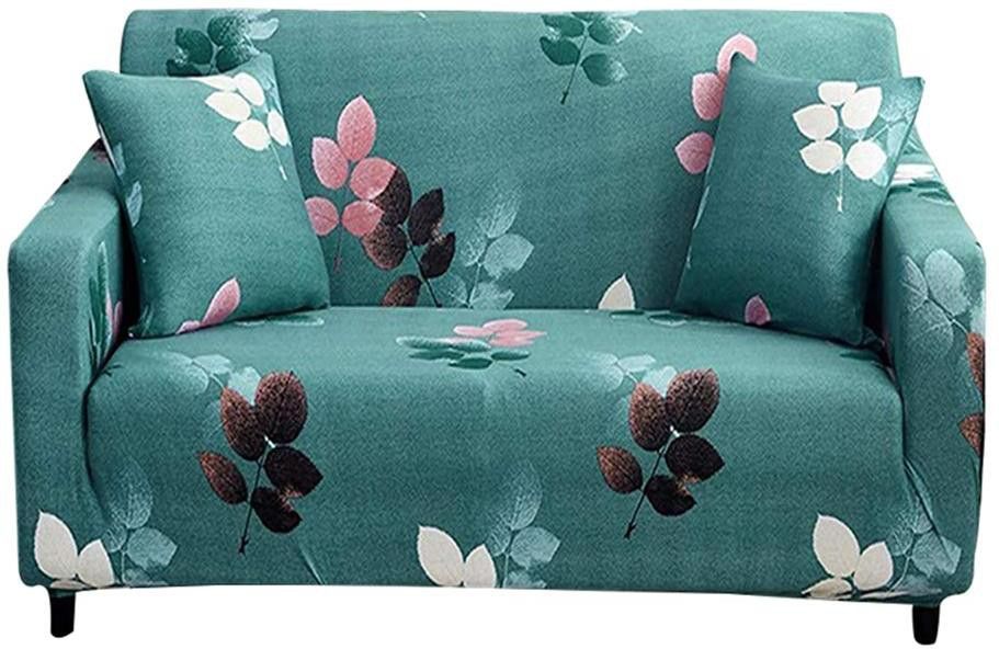 DOUBLESOFA_COVER_GREEN_BRO/PIN/WHI_LEAF Sofa Fabric-image-6