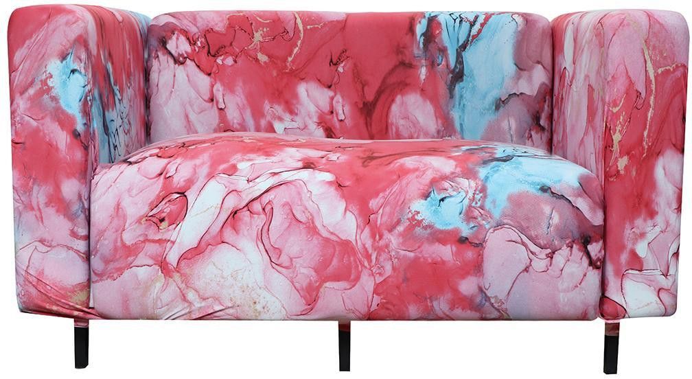 house of quirk DOUBLESOFA_COVER_CRYSTAL_WHI/PIN Sofa Fabric-picture-28