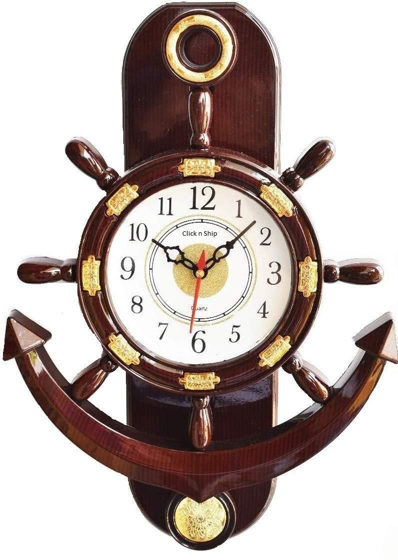 Analog 36 cm X 26 cm Wall Clock-image-1