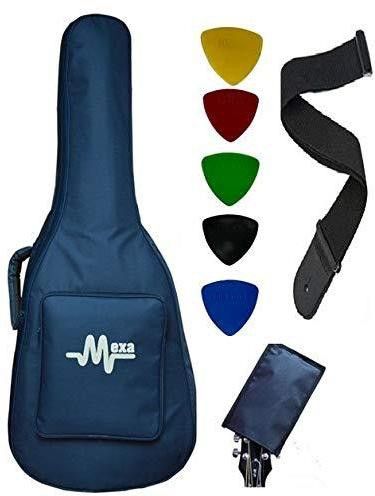 mexa Acoustic Guitar Bag Foam Padded For 38; 39; 40; 41; Inches Guitar Like-Fender; Yamaha; Cort; Ibanez; Xtag; Ashton; Kadence; Vault; Hobmer; Givson; Kaps; other Brands. (Wps/Bl) Guitar Bag-picture-15