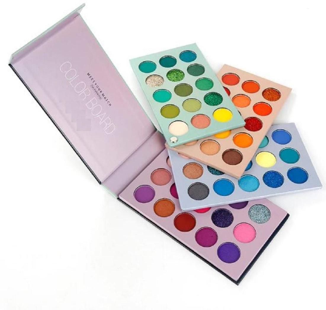 Eyeshadow Palette 60 Colors Mattes And Shimmers High Pigmented Color Board Palette Long Lasting Makeup Palette Blendable Professional Eye Shadow Make Up Eye Cosmetic-image-29