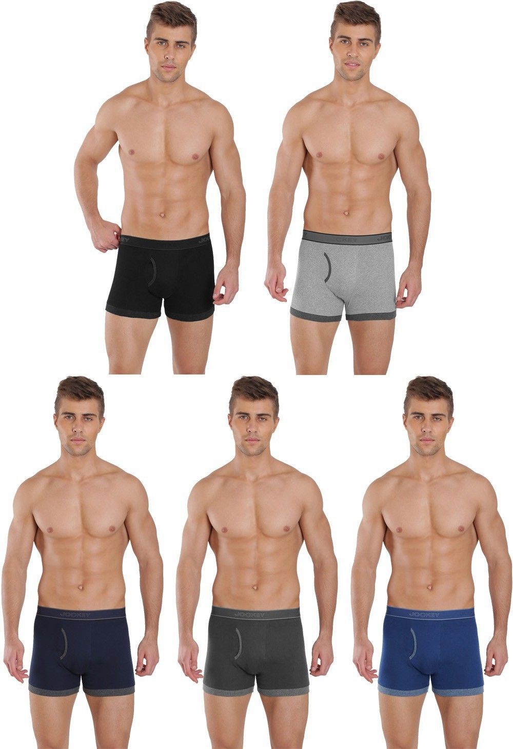 jockey Pack of 5 Solid Men Trunk-picture-24