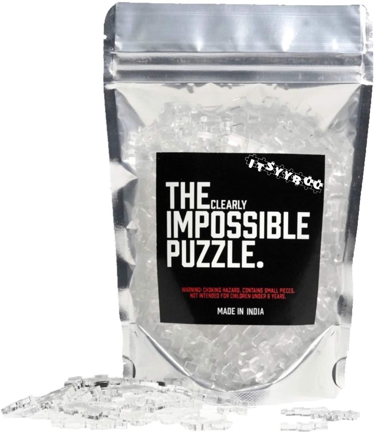 The Clearly Impossible Puzzle Hardest Adult White Hell Jigsaw Puzzle Challenging for All Levels Comes with The Peel of Layer to Protect The Sheet-image-34