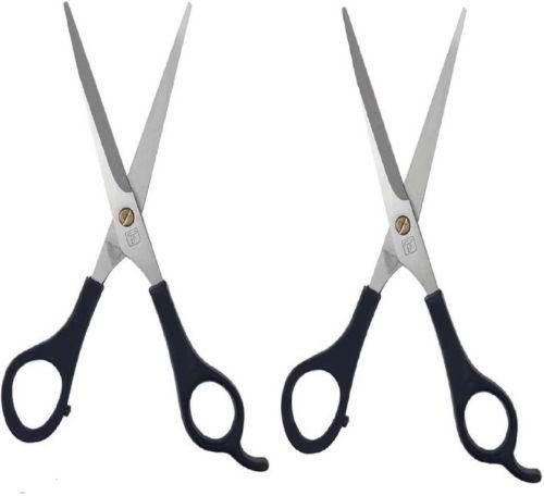 qkypzo Professional saloon barber hair cutting trimming styling scissors for personal and home use for men and women Pack of 2 Scissors Scissors-picture-25