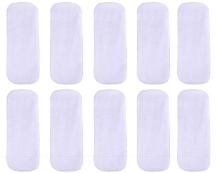 Reusable Washable Highly Absorable 4 Layer Microfiber Insert Liner for Reusable Diaper (pack Of 10)-image-24