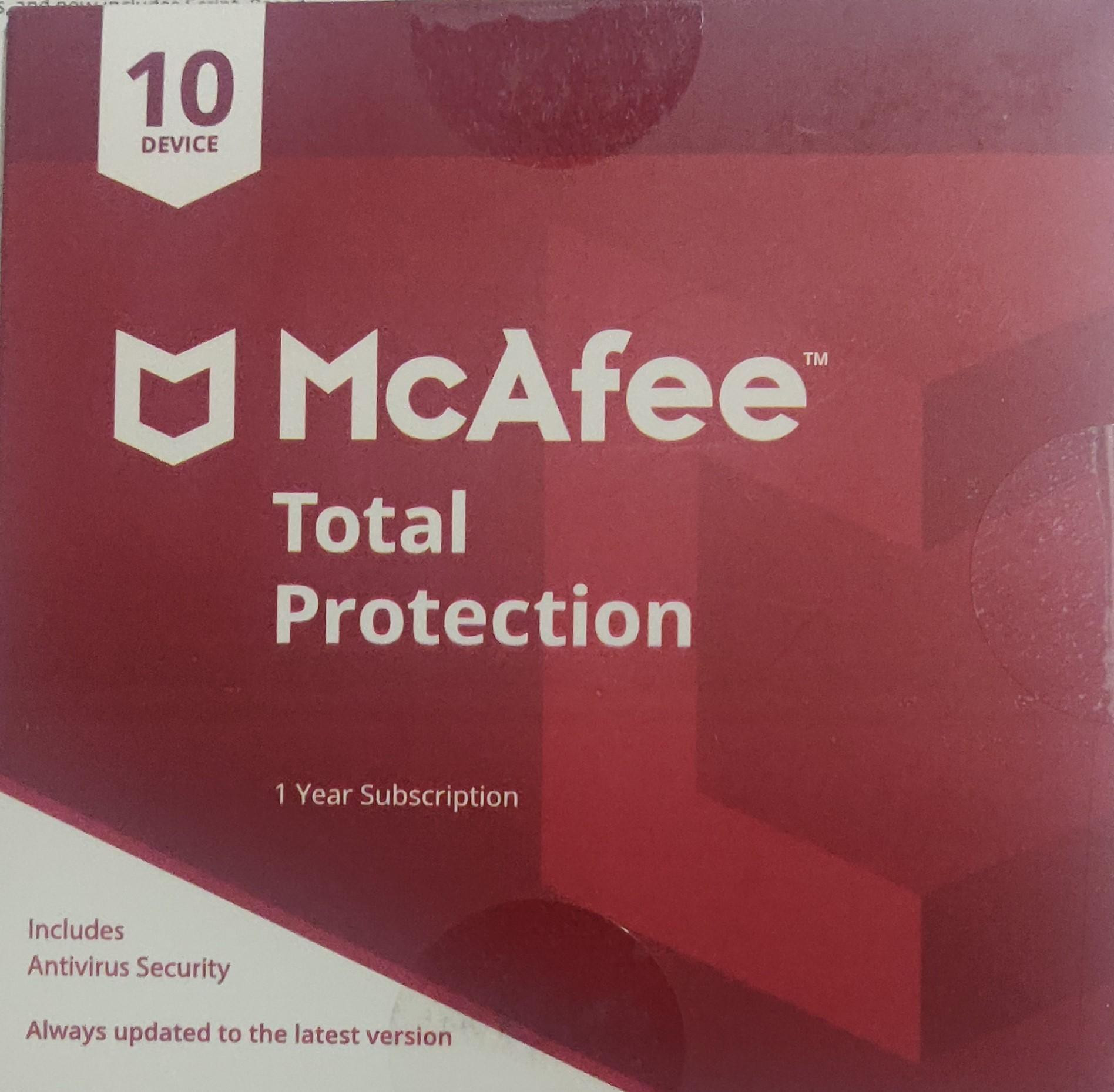McAfee Total Security 10 User 1 Year image 1