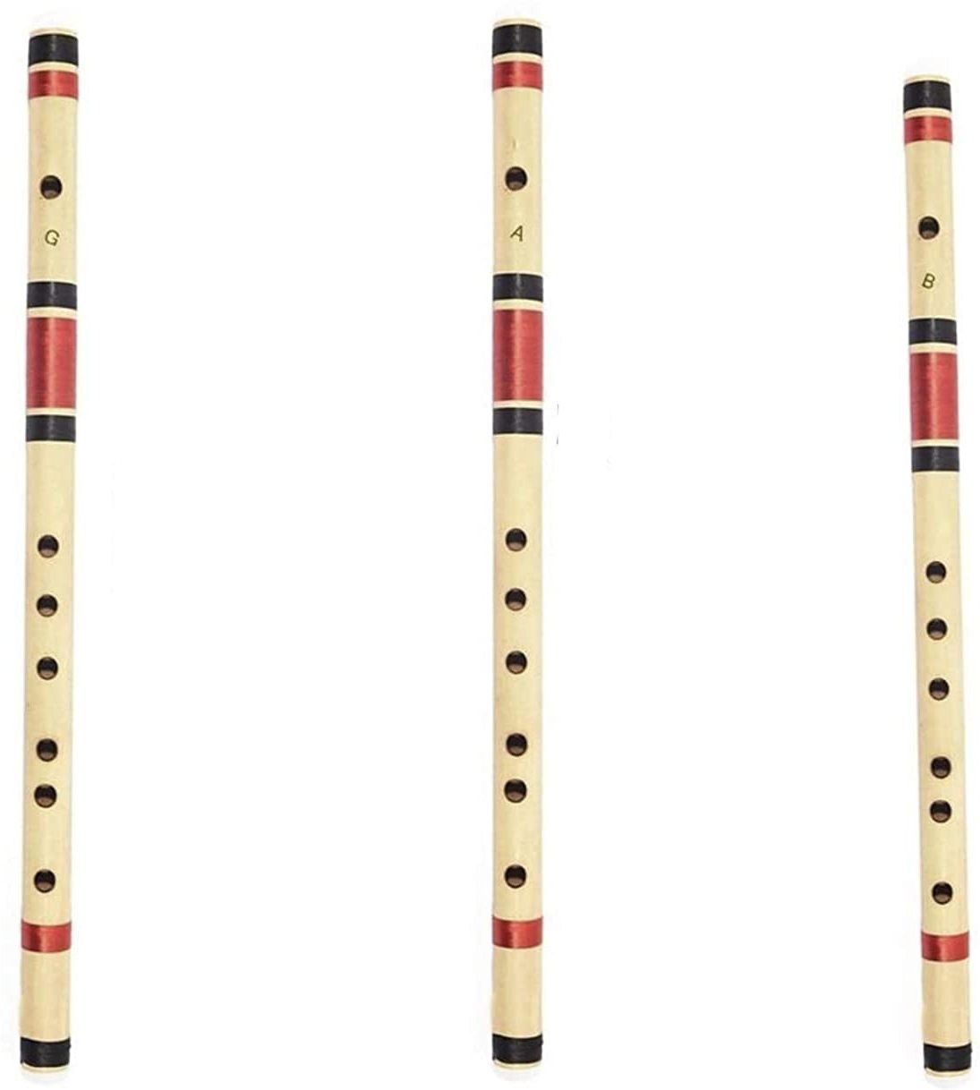 maga mart Indian Bamboo Bansuri/Combo of G+A+B Flute Bamboo Flute-picture-10