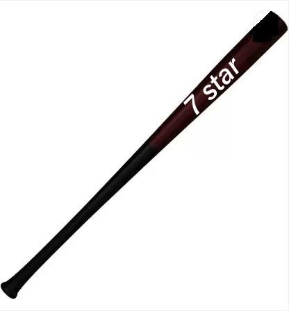 yash industries-v724 Duty Natural Wood Baseball Solid Bat Willow BaseballBat For 15+ Yrs