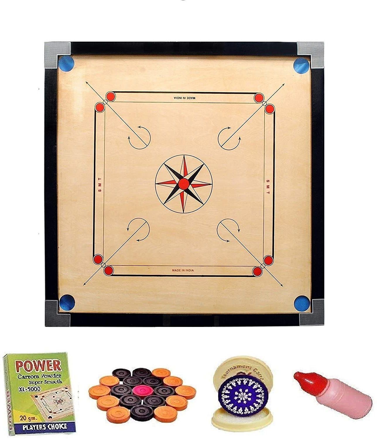dtc Wooden 20 inch 20 cm Carrom Board-picture-0