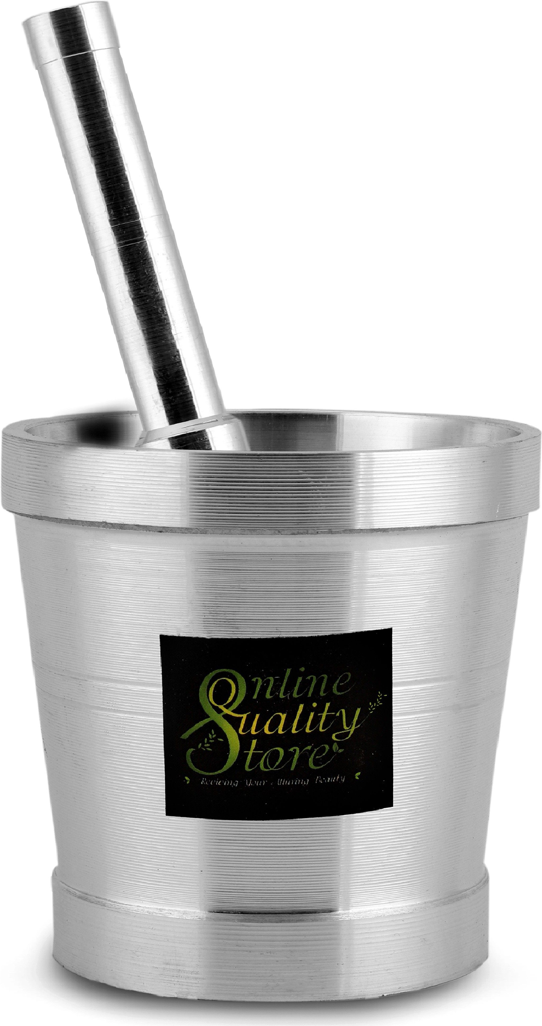 online quality store High Imam Dasta/Ohkli Musal/Kharal/Khalbatta/8.89 CM Mortar & 14.9 CM Pestle Aluminium Masher-picture-21