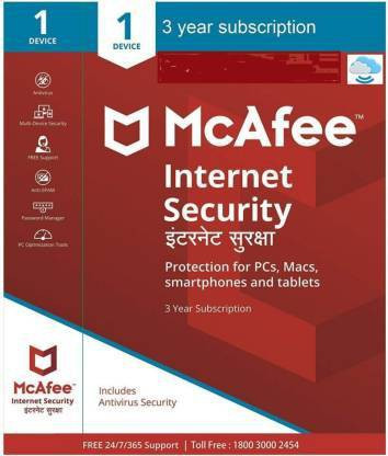 McAfee Internet Security 1 User 3 Years image 1
