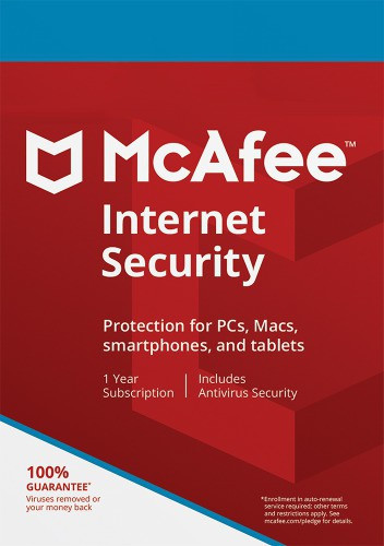 McAfee Internet Security 3 User 1 Year (Renewal) image 1