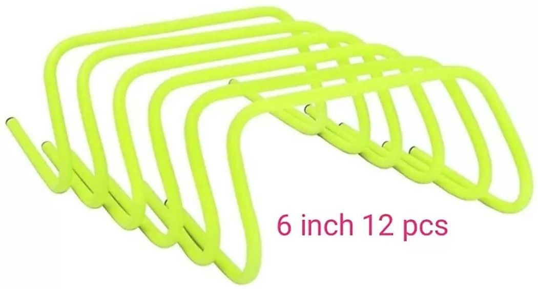 6 inch High Hurdle for All Sports and Fitness 12 Pc Plastic Speed Hurdles-image-40