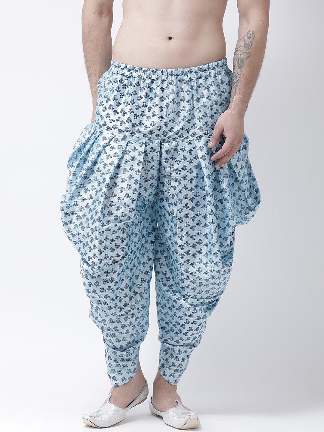 Silk Blend Printed Patiala