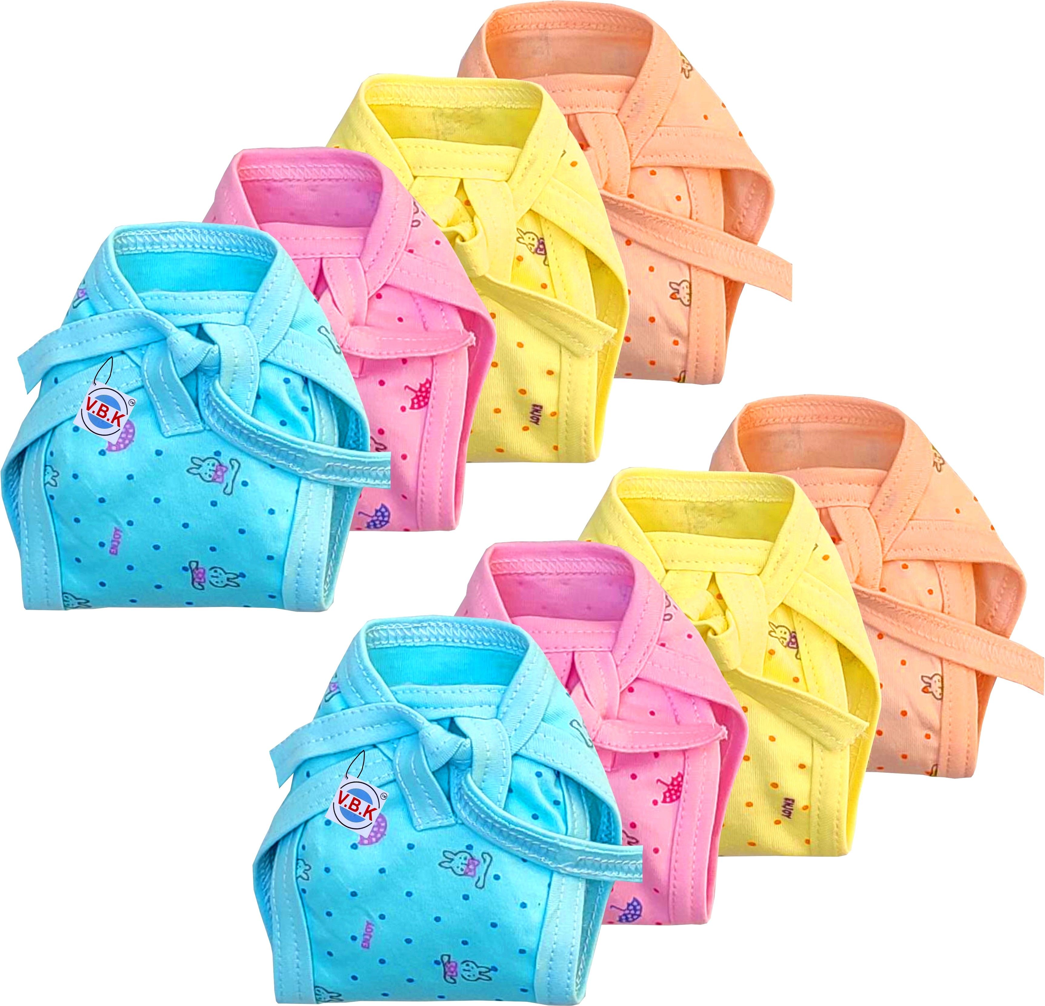 Baby Boy and Baby Girl Single Layer Nappy (Langot) (Cloth Diaper), Indian Style With Tie Knot, 0 to 6 Months-image-5