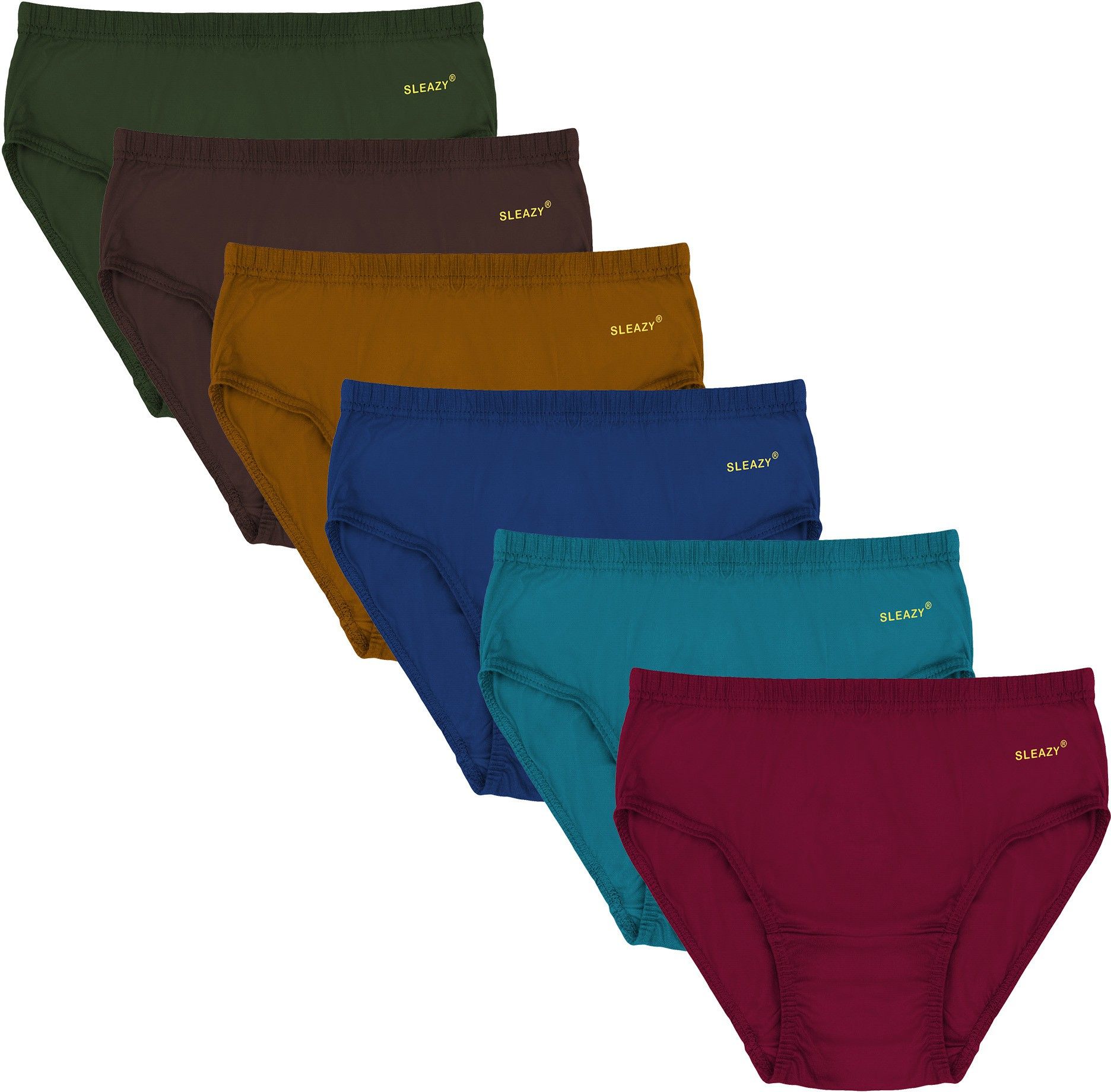 sleazy Pack of 6 Women Hipster Multicolor Panty-picture-14