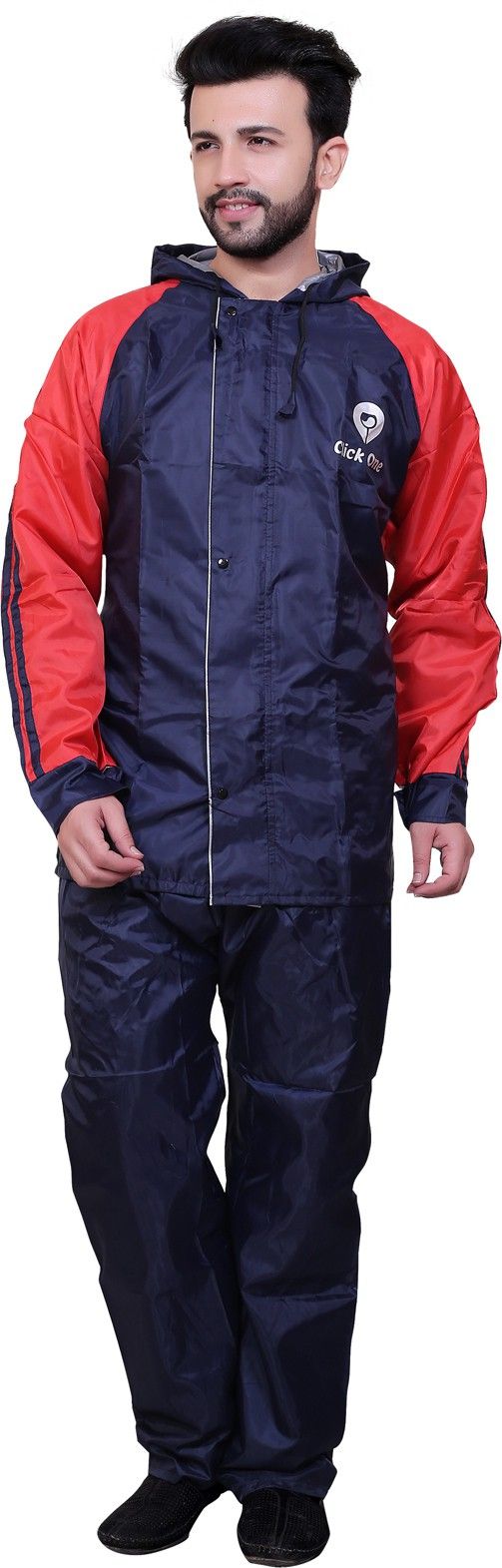 Colorblock Men Raincoat-image-34