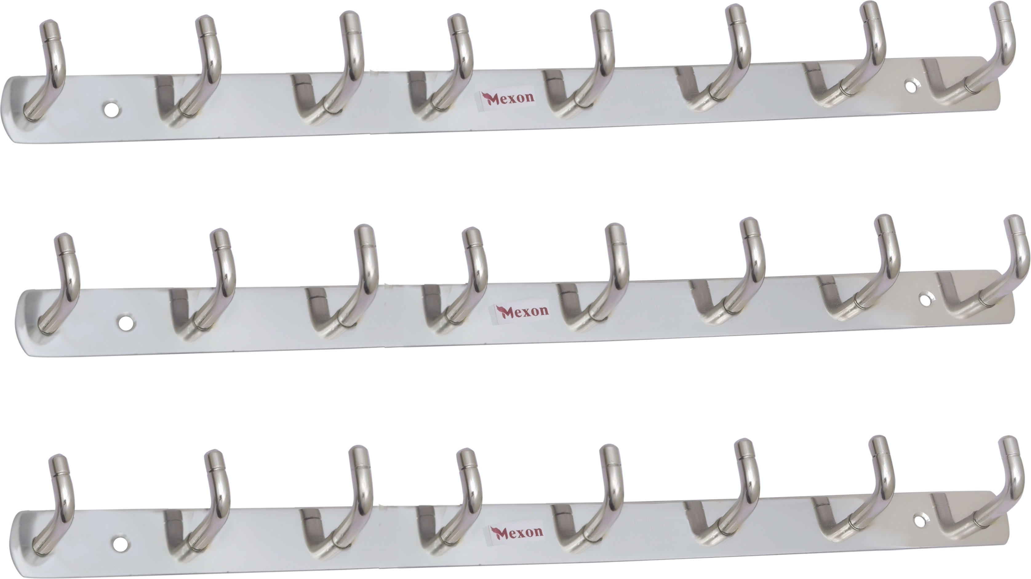 mexon Hook Rail Hook Rail 8 PIN HANGER 3 SET COMBO Hook Rail Hook Rail 8 image 1