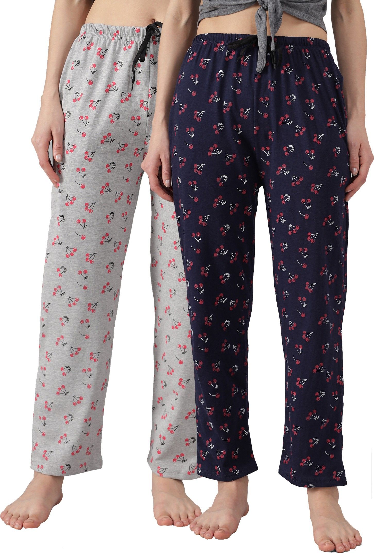 fit n fame Pack of 2 Women Printed Multicolor Track Pants-picture-19