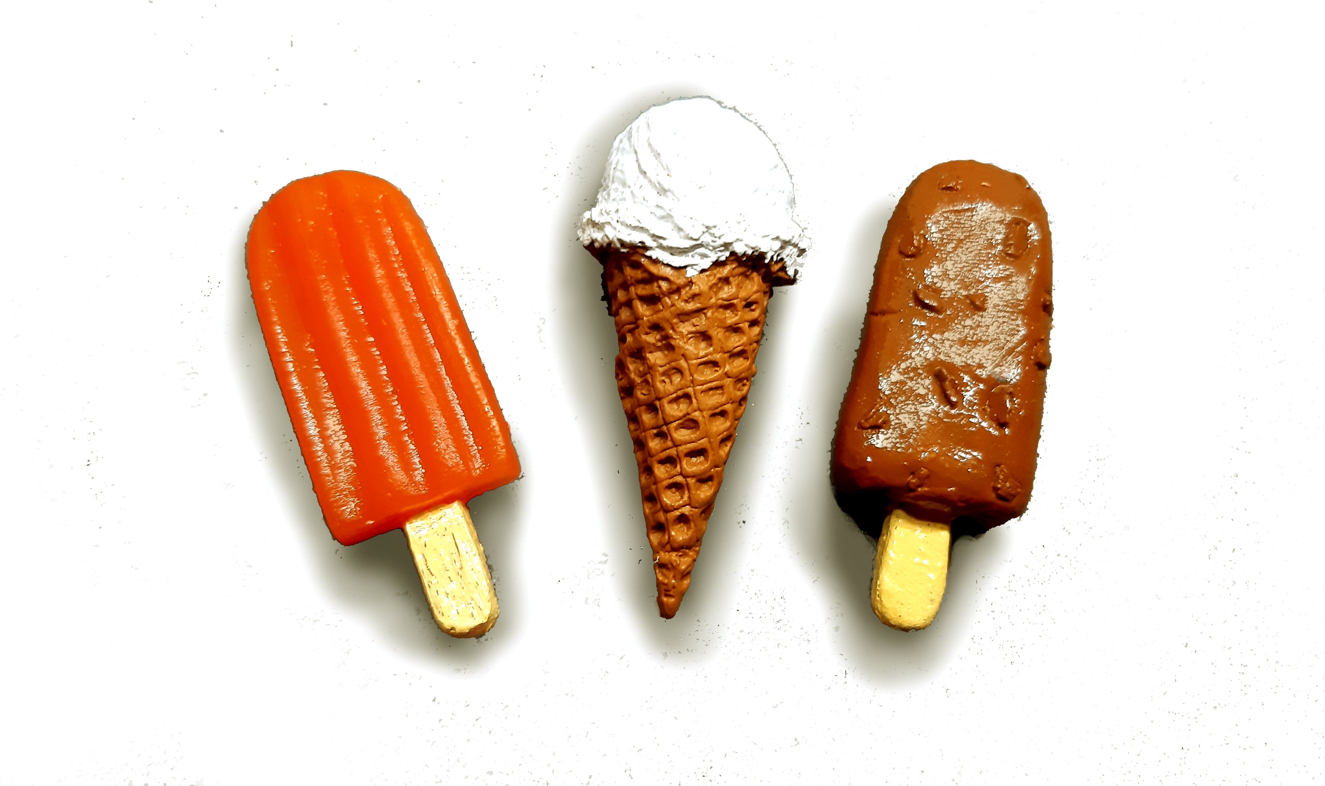 Ice cream fridge magnet orange bar, softy, choco bar miniature food 3D fridge magnet best souvenir gift made in india Fridge Magnet, Door Magnet, Magnetic Paper Holder, Kitchen Organiser Magnet, Multipurpose Office Magnets Pack of 3-image-15