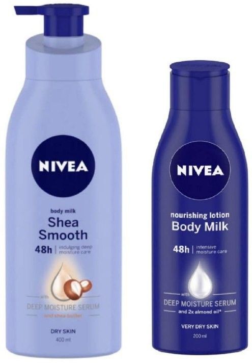 Body Lotion , Shea Smooth 400 ml & Body Milk 200 ml - Pack of 2-image-40