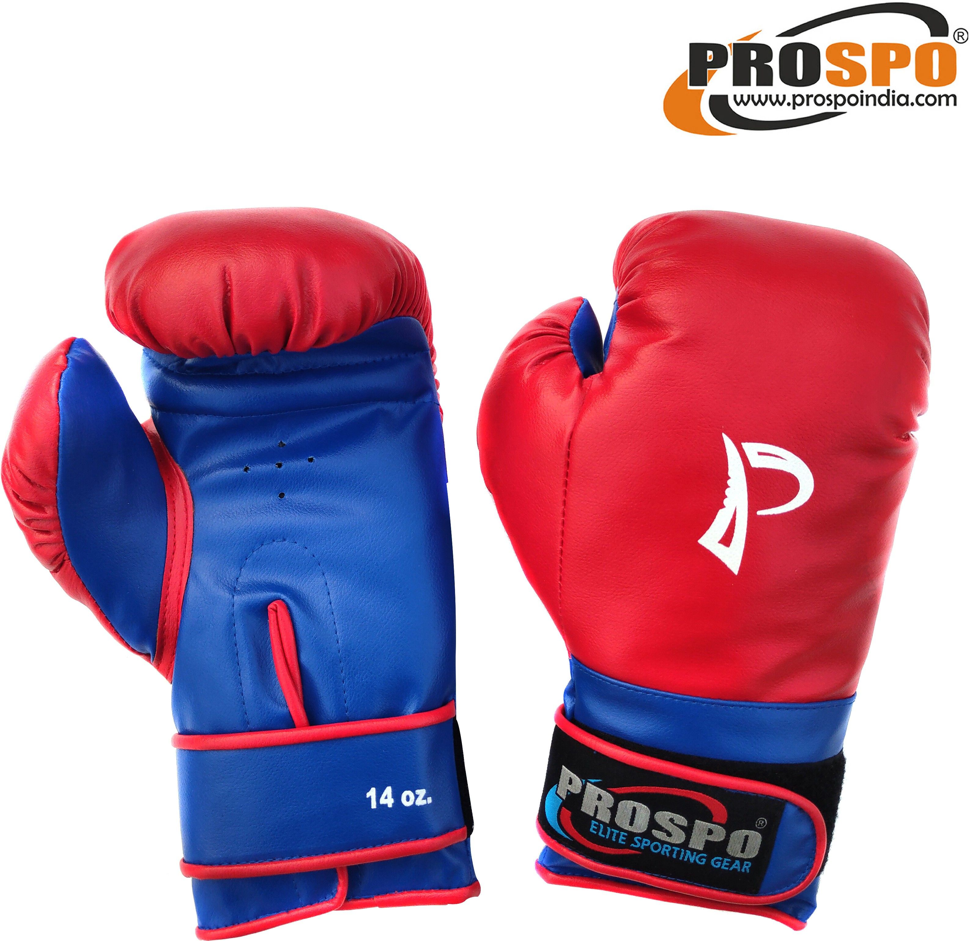 prospo Boxing Gloves with Velcro Glove and Handwrap Combo Size 14oz Boxing Gloves-picture-25