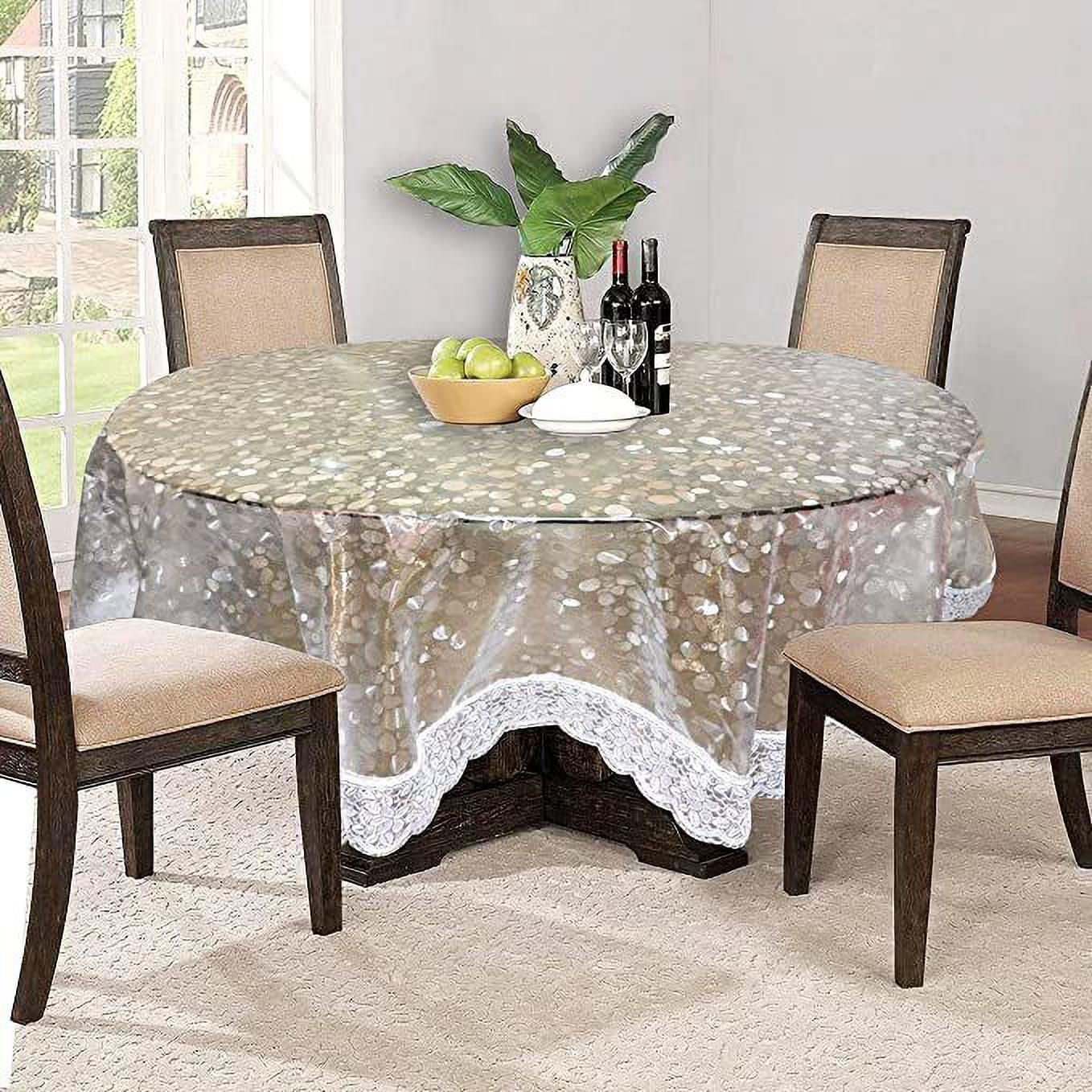 lala hathrasi PVC 6 Seater Self Design Table Cover-picture-13