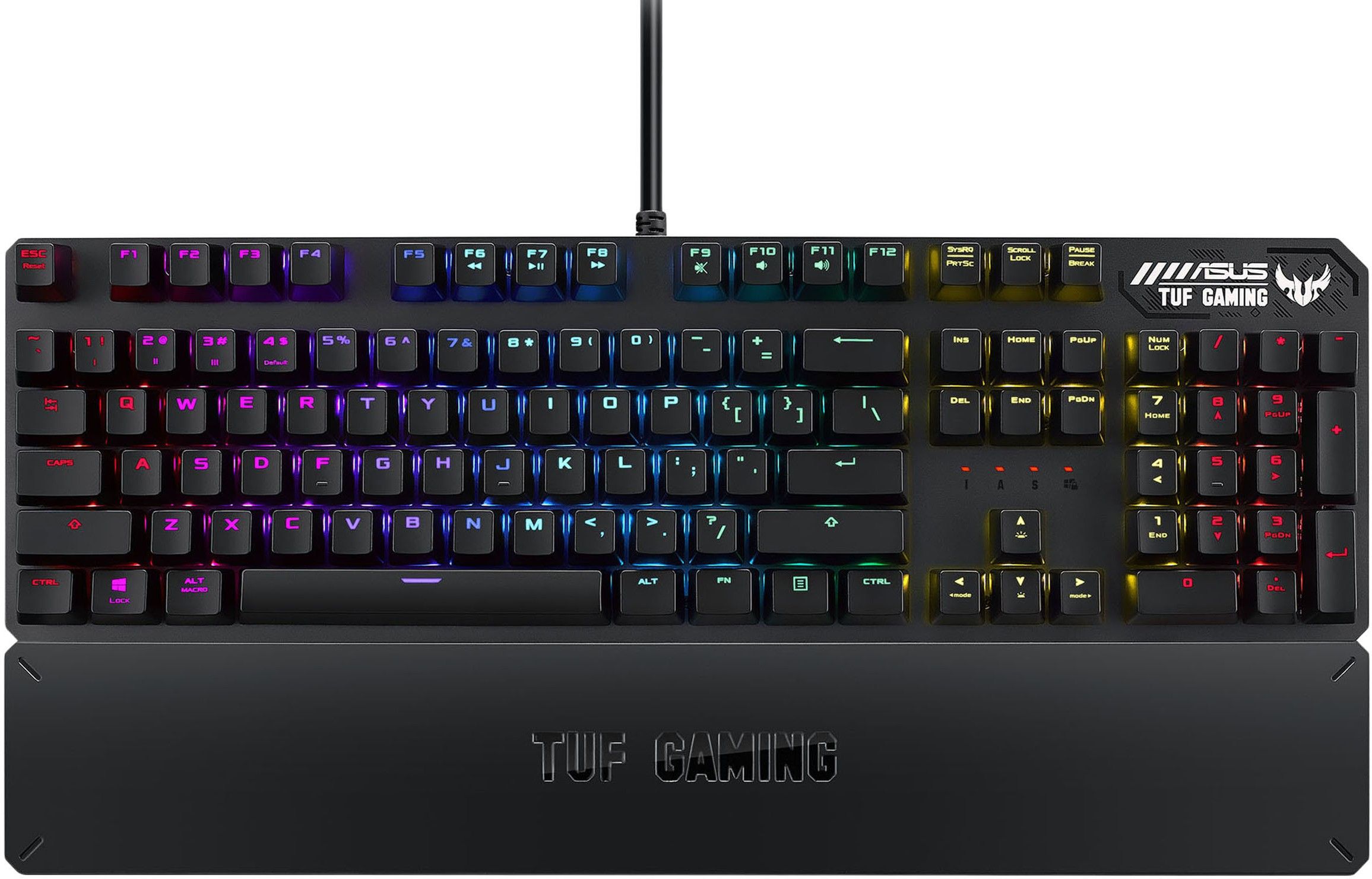 ASUS TUF K3/RD Wired USB Laptop-size Gaming Keyboard Compatible with Desktop, Laptop, Mac Easy to Use,Plug and Play,Quick, Comfy Durable body-image-16